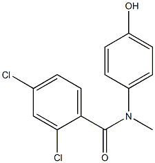 2,4-dichloro-N-(4-hydroxyphenyl)-N-methylbenzamide,,结构式