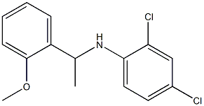 2,4-dichloro-N-[1-(2-methoxyphenyl)ethyl]aniline 化学構造式