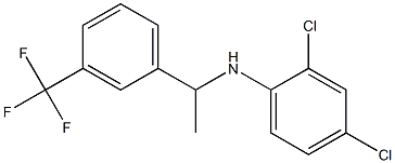 2,4-dichloro-N-{1-[3-(trifluoromethyl)phenyl]ethyl}aniline Structure