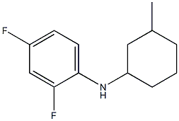 2,4-difluoro-N-(3-methylcyclohexyl)aniline 化学構造式