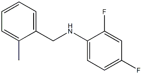 2,4-difluoro-N-[(2-methylphenyl)methyl]aniline Struktur