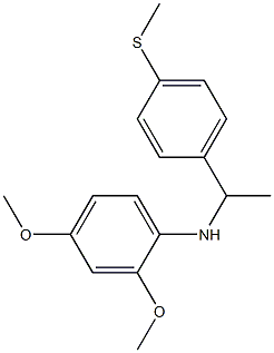 2,4-dimethoxy-N-{1-[4-(methylsulfanyl)phenyl]ethyl}aniline