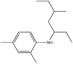 2,4-dimethyl-N-(5-methylheptan-3-yl)aniline,,结构式