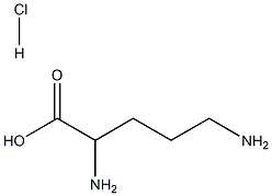 2,5-diaminopentanoic acid hydrochloride,,结构式