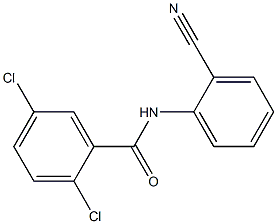 2,5-dichloro-N-(2-cyanophenyl)benzamide Structure