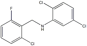 2,5-dichloro-N-[(2-chloro-6-fluorophenyl)methyl]aniline,,结构式