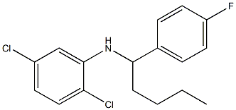 2,5-dichloro-N-[1-(4-fluorophenyl)pentyl]aniline Structure