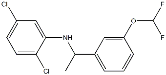 2,5-dichloro-N-{1-[3-(difluoromethoxy)phenyl]ethyl}aniline,,结构式