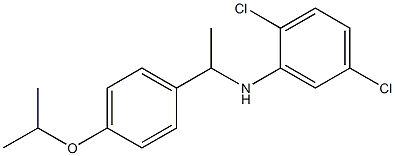 2,5-dichloro-N-{1-[4-(propan-2-yloxy)phenyl]ethyl}aniline,,结构式