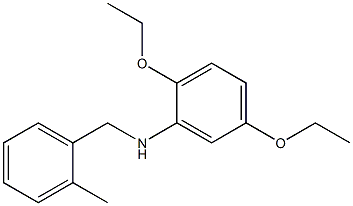 2,5-diethoxy-N-[(2-methylphenyl)methyl]aniline Structure