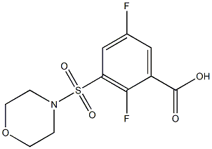 2,5-difluoro-3-(morpholin-4-ylsulfonyl)benzoic acid Structure