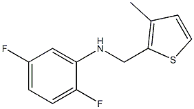 2,5-difluoro-N-[(3-methylthiophen-2-yl)methyl]aniline 结构式