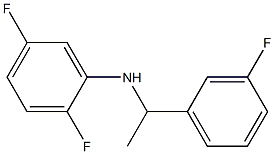 2,5-difluoro-N-[1-(3-fluorophenyl)ethyl]aniline Struktur