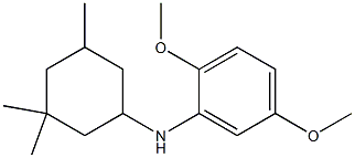 2,5-dimethoxy-N-(3,3,5-trimethylcyclohexyl)aniline Struktur