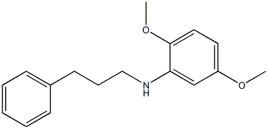 2,5-dimethoxy-N-(3-phenylpropyl)aniline Struktur
