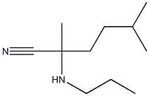 2,5-dimethyl-2-(propylamino)hexanenitrile 结构式