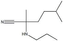 2,5-dimethyl-2-(propylamino)hexanenitrile|