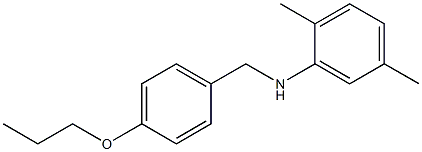 2,5-dimethyl-N-[(4-propoxyphenyl)methyl]aniline