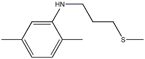 2,5-dimethyl-N-[3-(methylsulfanyl)propyl]aniline,,结构式