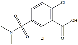 2,6-dichloro-3-[(dimethylamino)sulfonyl]benzoic acid Structure