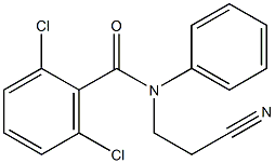 2,6-dichloro-N-(2-cyanoethyl)-N-phenylbenzamide 结构式