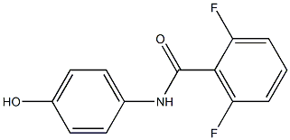 2,6-difluoro-N-(4-hydroxyphenyl)benzamide Struktur