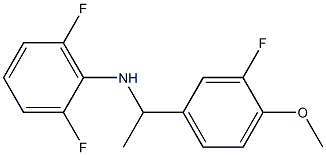 2,6-difluoro-N-[1-(3-fluoro-4-methoxyphenyl)ethyl]aniline Structure