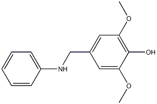 2,6-dimethoxy-4-[(phenylamino)methyl]phenol,,结构式