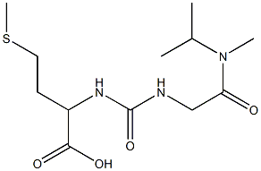 2-[({[methyl(propan-2-yl)carbamoyl]methyl}carbamoyl)amino]-4-(methylsulfanyl)butanoic acid 结构式