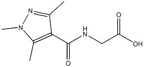  2-[(1,3,5-trimethyl-1H-pyrazol-4-yl)formamido]acetic acid