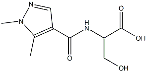 2-[(1,5-dimethyl-1H-pyrazol-4-yl)formamido]-3-hydroxypropanoic acid