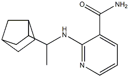 2-[(1-{bicyclo[2.2.1]heptan-2-yl}ethyl)amino]pyridine-3-carboxamide Structure