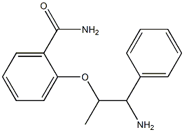 2-[(1-amino-1-phenylpropan-2-yl)oxy]benzamide 结构式