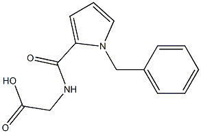 2-[(1-benzyl-1H-pyrrol-2-yl)formamido]acetic acid 化学構造式