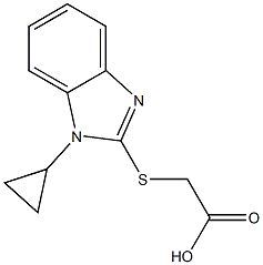  2-[(1-cyclopropyl-1H-1,3-benzodiazol-2-yl)sulfanyl]acetic acid