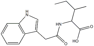 2-[(1H-indol-3-ylacetyl)amino]-3-methylpentanoic acid,,结构式