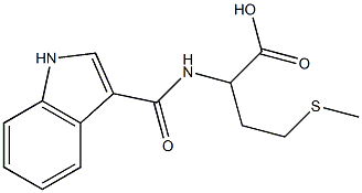 2-[(1H-indol-3-ylcarbonyl)amino]-4-(methylthio)butanoic acid,,结构式