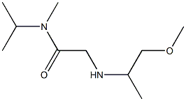 2-[(1-methoxypropan-2-yl)amino]-N-methyl-N-(propan-2-yl)acetamide 结构式