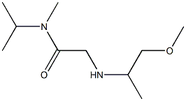 2-[(1-methoxypropan-2-yl)amino]-N-methyl-N-(propan-2-yl)acetamide 化学構造式