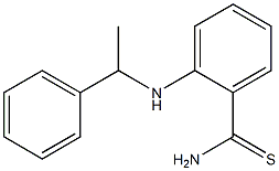 2-[(1-phenylethyl)amino]benzene-1-carbothioamide 化学構造式