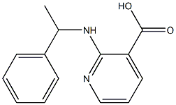 2-[(1-phenylethyl)amino]pyridine-3-carboxylic acid,,结构式