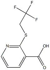 2-[(2,2,2-trifluoroethyl)sulfanyl]pyridine-3-carboxylic acid,,结构式