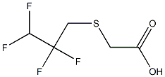 2-[(2,2,3,3-tetrafluoropropyl)sulfanyl]acetic acid 化学構造式