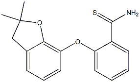  2-[(2,2-dimethyl-2,3-dihydro-1-benzofuran-7-yl)oxy]benzene-1-carbothioamide