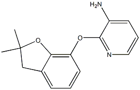 2-[(2,2-dimethyl-2,3-dihydro-1-benzofuran-7-yl)oxy]pyridin-3-amine 化学構造式