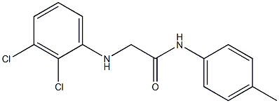 2-[(2,3-dichlorophenyl)amino]-N-(4-methylphenyl)acetamide Struktur