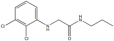 2-[(2,3-dichlorophenyl)amino]-N-propylacetamide Structure