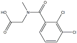 2-[(2,3-dichlorophenyl)-N-methylformamido]acetic acid Struktur