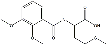 2-[(2,3-dimethoxyphenyl)formamido]-4-(methylsulfanyl)butanoic acid,,结构式