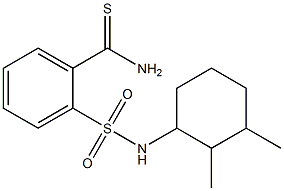 2-[(2,3-dimethylcyclohexyl)sulfamoyl]benzene-1-carbothioamide 结构式